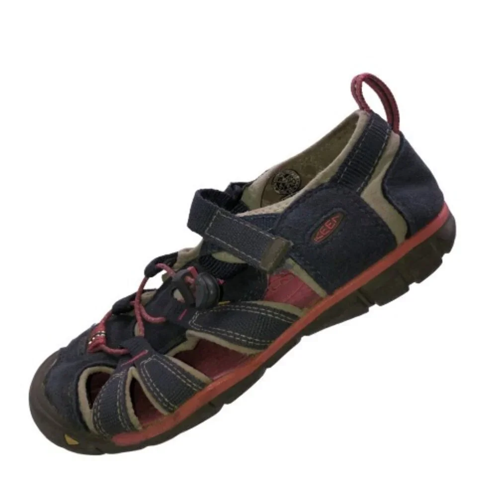 Keen Kids Size 2 Blue Pink Sport Waterproof Slip On Hiking Sandals Waterproof